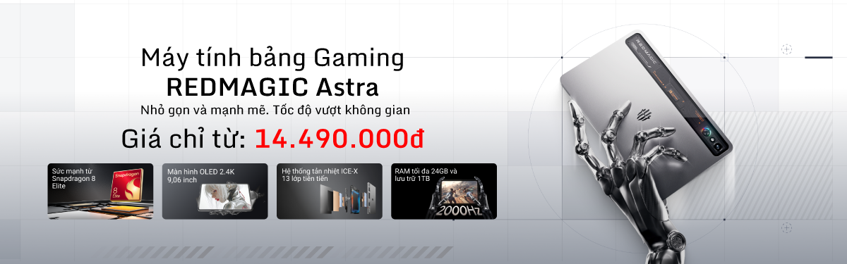 Máy tính bảng REDMAGIC Astra Gaming 12GB/256GB Chính Hãng